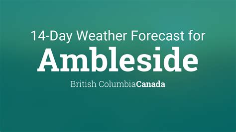 bbc weather amble|14 day weather forecast ambleside.